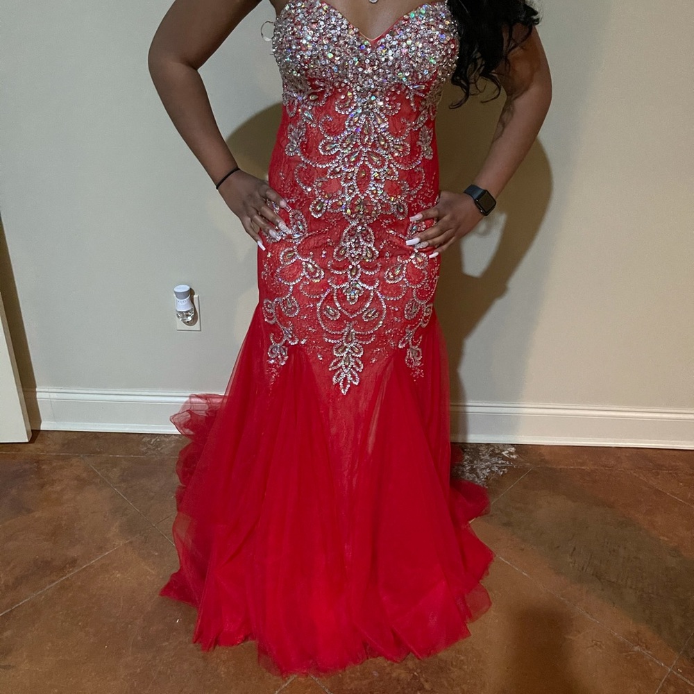 red prom pageant and homecoming dress